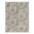 Rug & Kilim’s Modern Block Print Rug in Silver-Gray & Teal with Floral Patterns - 6x9 For Sale