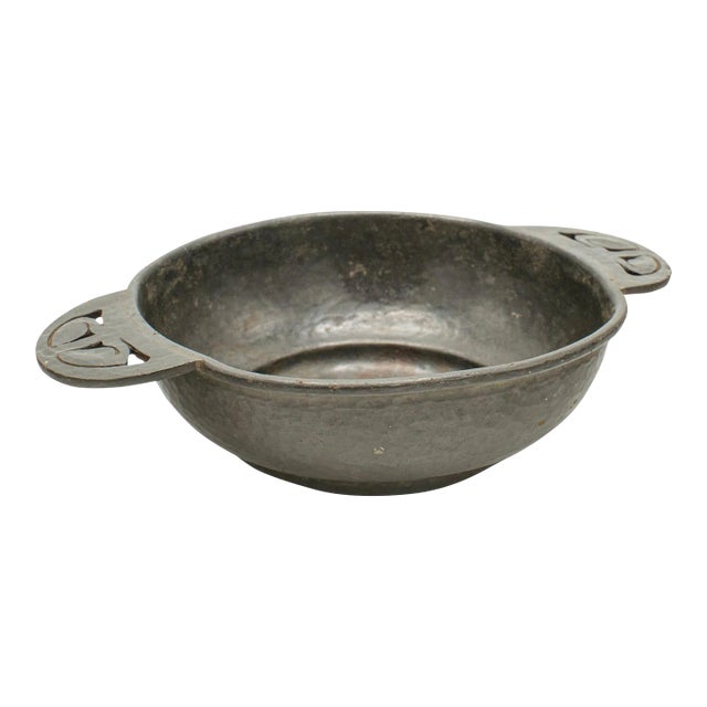 1900s Edwardian Small Antique Salter, English, Tudric Pewter, Dish, Liberty of London For Sale