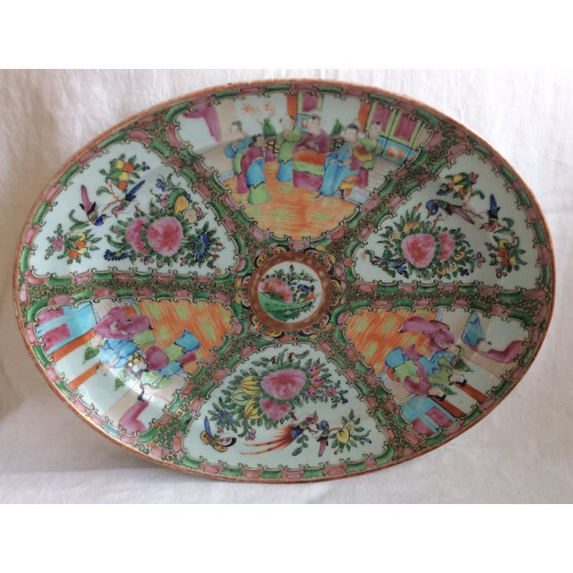 Rose Medallion Antique Serving Platter Chairish