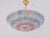 1950s Murano Glass Floral Barovier & Toso Blue Clear Pink Flower Basket Chandelier For Sale - Image 9 of 12