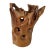Teak Root Wood Vase Shaped For Sale - Image 4 of 11