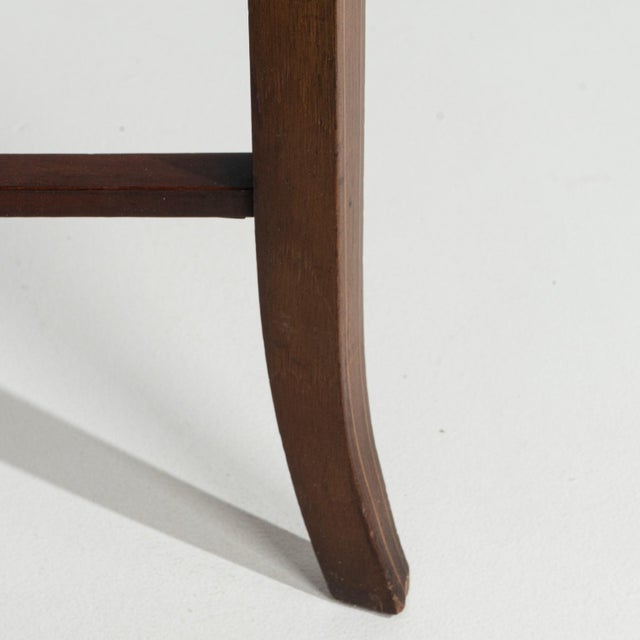 English 19th Century English Inlaid Oval Side Table For Sale - Image 3 of 14