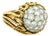 Hammerman Brothers 18k Gold Diamond Bombé Cocktail Ring For Sale