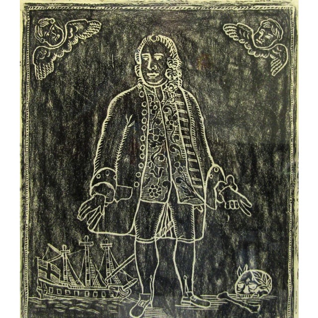 Original St. Mary Cray 1967 Brass Rubbing of Benjamin Greenwood Esq. Tombstone This St. Mary Cray rubbing was completed...