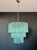 Large Turquoise Murano Glass 3-Tier Tube Chandelier from Venini, 1990s For Sale - Image 14 of 18