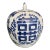 Blue and White Hand Painted Chinoiserie Ginger Jar For Sale