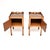 Vintage Georgian Style Yew Wood Oyster Veneer Nightstands, 1930, Set of 2 For Sale - Image 3 of 11