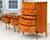 1940s Magnificent Vintage French Provincial Louis XV Rococo Satinwood & Burl Wood Vanity and Tall Boy Chest Set For Sale - Image 5 of 18