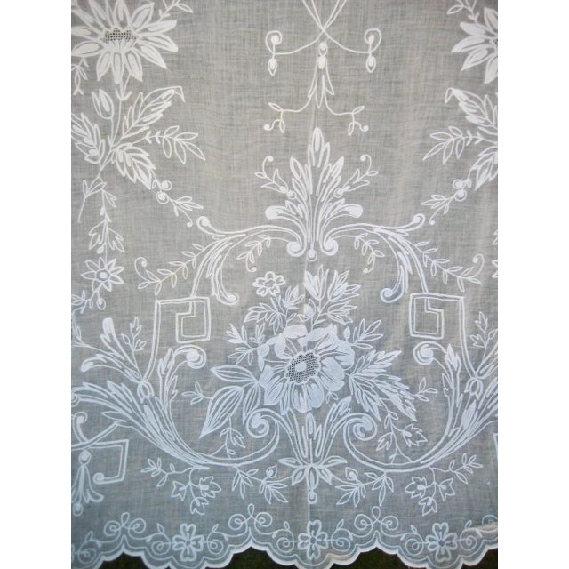In the Cornelys technique of embroidery similar to crewel work this splendid large panel present a magnificent Neo-Classic...