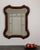 Wood 20th Century France Rich Walnut Brown Carved Wood Scalloped Mirror For Sale - Image 7 of 7