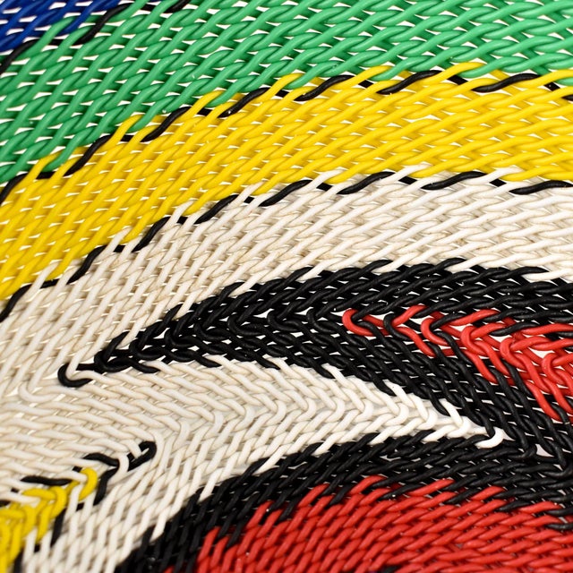 Plastic Early 20th Century Zulu Telephone Wire Basket South Africa 8inch For Sale - Image 7 of 7