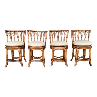 1980s Vintage Counter Stools - Set of 4 For Sale