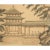 1960s Ming Dynasty Style Landscape With a Temple Silk Screen, Circa 1960s For Sale - Image 5 of 12