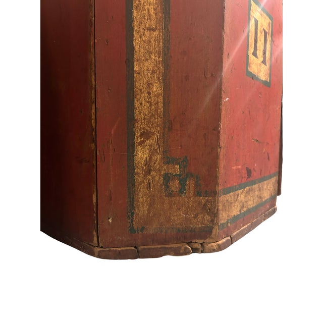 19th C Coffee Bin in Original Paint For Sale In New York - Image 6 of 13
