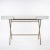 Cosimo Desk with White Mat Lacquered Top & Golden Frame by Marco Zanuso Jr. for Adentro, 2017 For Sale - Image 14 of 14