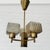 Gold Scandinavian Modern Chandelier in Brass and Glass with Three Arms, Sweden, 1960s For Sale - Image 8 of 8