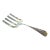 19th Century j.e. Caldwell & Company Sterling Silver Asparagus Fork With Etched Floral and Leaf Decoration For Sale