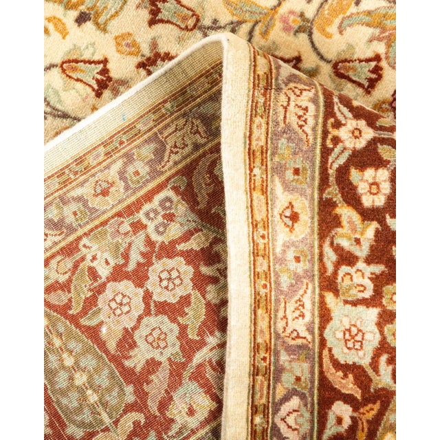 Mogul, One-of-a-Kind Hand-Knotted Area Rug in Ivory, 6' 1" x 8' 9" For Sale In New York - Image 6 of 8