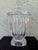 Late 20th Century Vintage Block Crystal 24% Full Lead Crystal Lidded Urn Candy Jar For Sale - Image 5 of 11