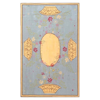 Contemporary Abusson Style Floral Wool Rug by Thomas Jayne for Doris Leslie Blau For Sale