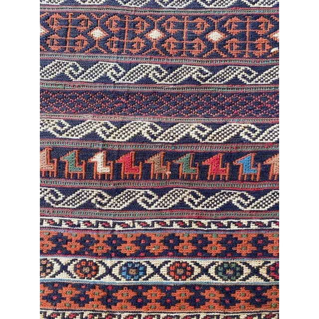 Vintage Azerbaïdjan Soukak Kilim Rug For Sale - Image 11 of 15