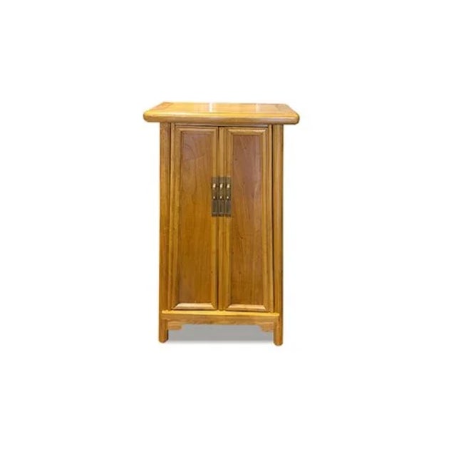 Pearl River Side Table is made out of Elm wood. It has 2 doors and 2 removable shelves. It can be use as nightstand or at...