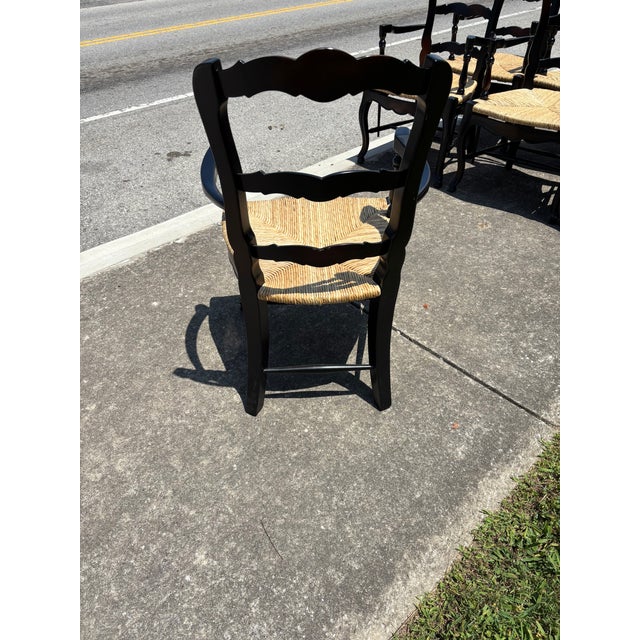 1990s French Style Chairs - Set of 7 For Sale - Image 4 of 6