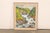 A Swedish framed landscape waterfall painting from the mid 20th century. This mid-century oil painting, with visible,...
