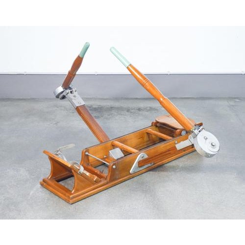 Vintage Lamborghini Rowing Machine in Beech For Sale - Image 12 of 18