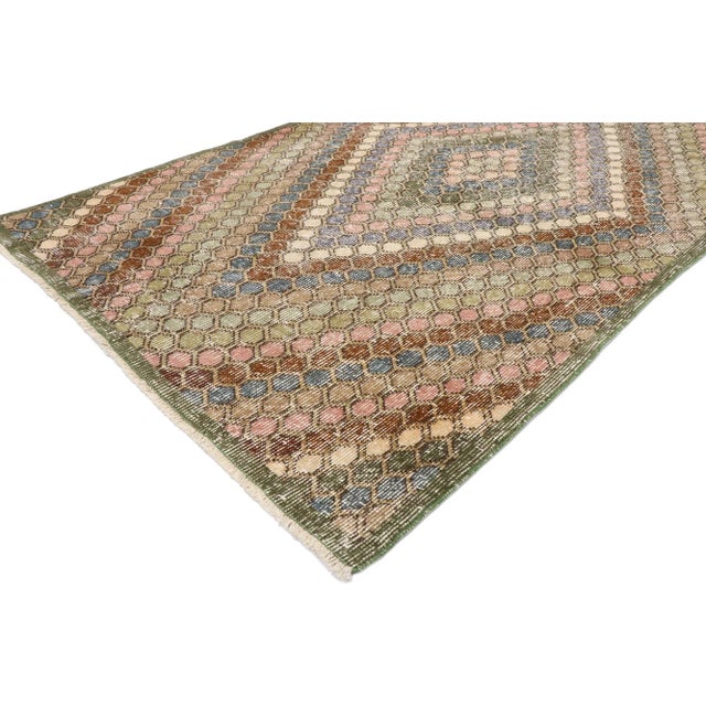 Rustic Vintage Turkish Sivas Rug, 03'09 X 06'04 For Sale - Image 3 of 10