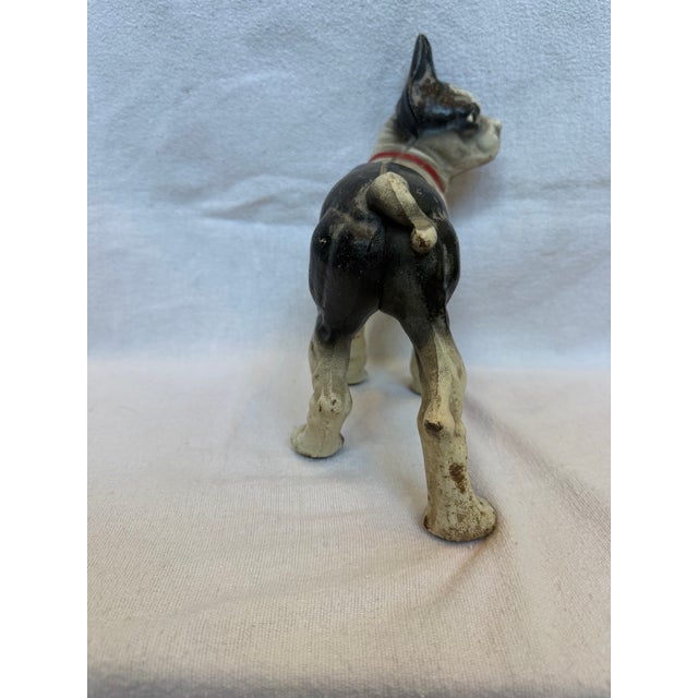 Metal Large Cast Iron Hubley Boston Terrier For Sale - Image 7 of 11