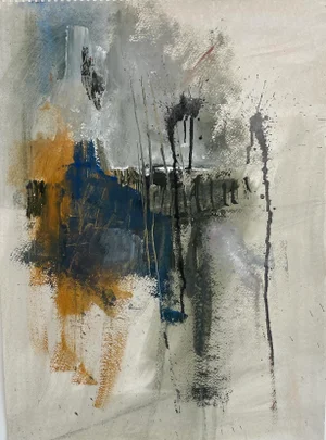 Color Study Abstract Acrylic Painting Untitled #7 by Stephanie Visser