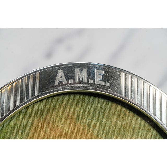 Stunning Large Antique Sterling Silver Picture Frame Oval Photo Frame Luxury Home Decor For Sale - Image 4 of 13