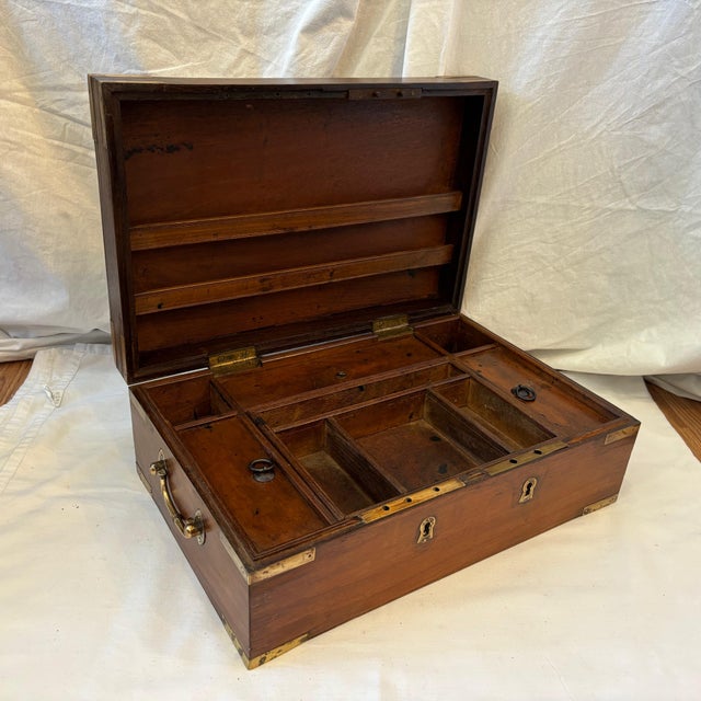 Mid 19th Century 19th Century Anglo - Indian Campaign Box For Sale - Image 5 of 12