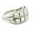 Mid-Century 2.0 Carat Diamond Double Row Band Ring in 14K White Gold For Sale - Image 4 of 13
