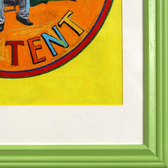 Paper One Tent #3 - Original Contemporary Figurative Mixed Media Artwork on Paper For Sale - Image 7 of 9