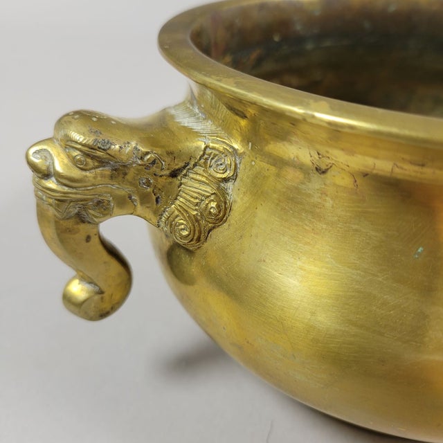 Chinese Antique Chinese Bronze Censer With Xuande Mark, Late Qing, Circa 1880–1900 For Sale - Image 3 of 10