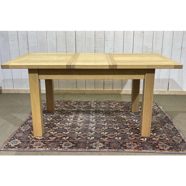 Modern Table in Oak with Two Extensions For Sale - Image 14 of 14