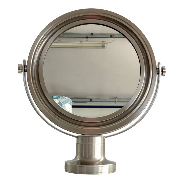 Mid-Century Swivel Table Mirror Nickelby Sergio Mazza Narciso for Artemide, 1960 For Sale