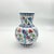 Red Handmade Ceramic Pitcher Vase (20cm) Classic Red Carnation and Blue Tulip Pattern For Sale - Image 8 of 11