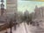 Mid 20th Century Signed Font - Boulevard in the Rain, Oil on Canvas For Sale - Image 13 of 13