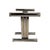 Vintage Chrome & Brass Dining Table Base Attributed to Romeo Rega 1970s For Sale - Image 10 of 13