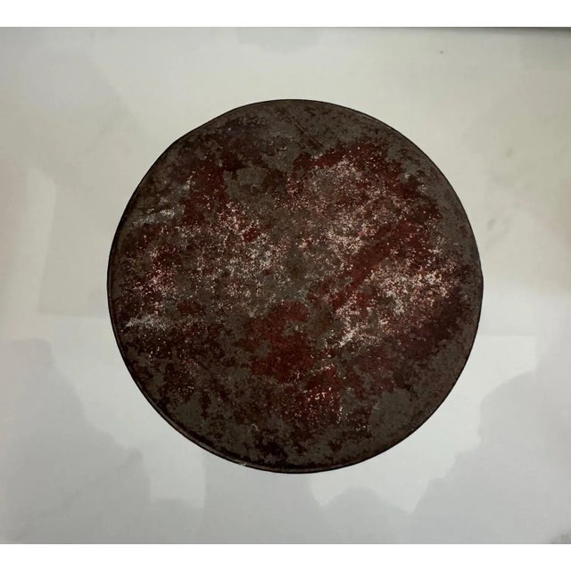 Glass Antique French Apothecary Jar “Acide Borique Pulv:” – 19th Century Glass Pharmacy Bottle With Original Label For Sale - Image 7 of 7