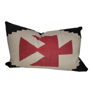 1940s Rare Wool Weaving Bolster Pillow For Sale