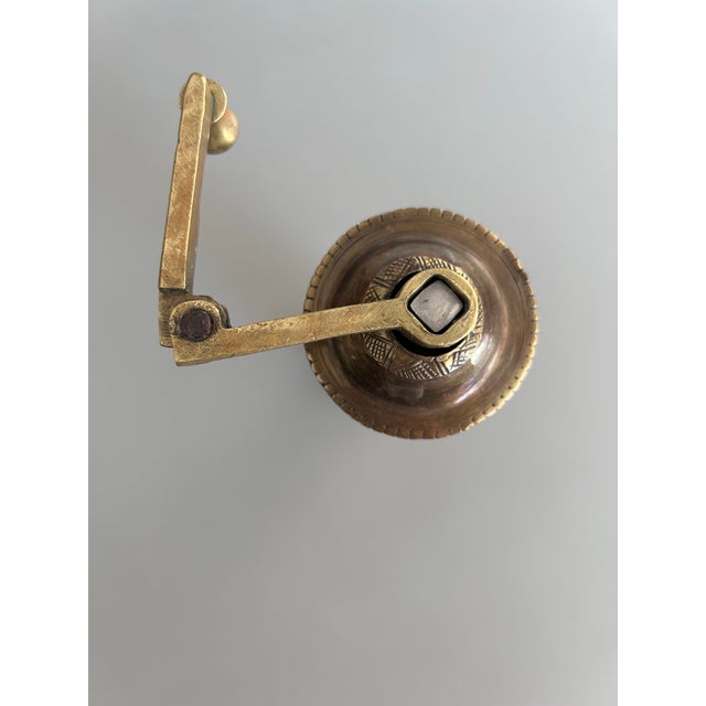 Early 20th Century Early 20th Century Brass Ottoman Turkish Coffee/Spice Grinder Mill 9” Tall For Sale - Image 5 of 7