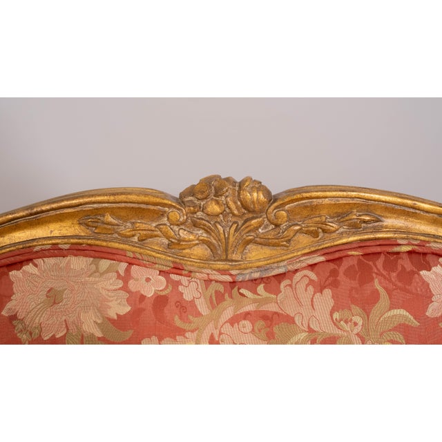 Wood Meyer Gunther Louis XVI Giltwood Settee Loveseat For Sale - Image 7 of 18