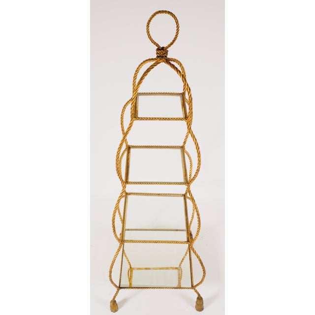 This is a vintage beauty with Hollywood Regency style. Would be perfect in a bathroom to add elegant storage. You have 3...