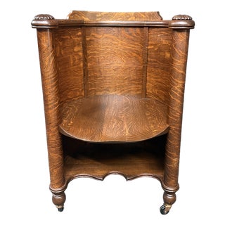 Victorian Quarter Sawn Oak Chair For Sale
