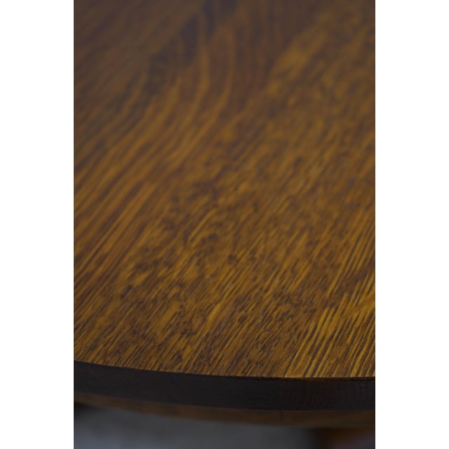 2020s Stickley Mission Oak Split Pedestal Dining Table For Sale - Image 5 of 18