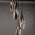 Italian Zebra-Patterned Waterfall Chandelier, 1950s For Sale - Image 4 of 7